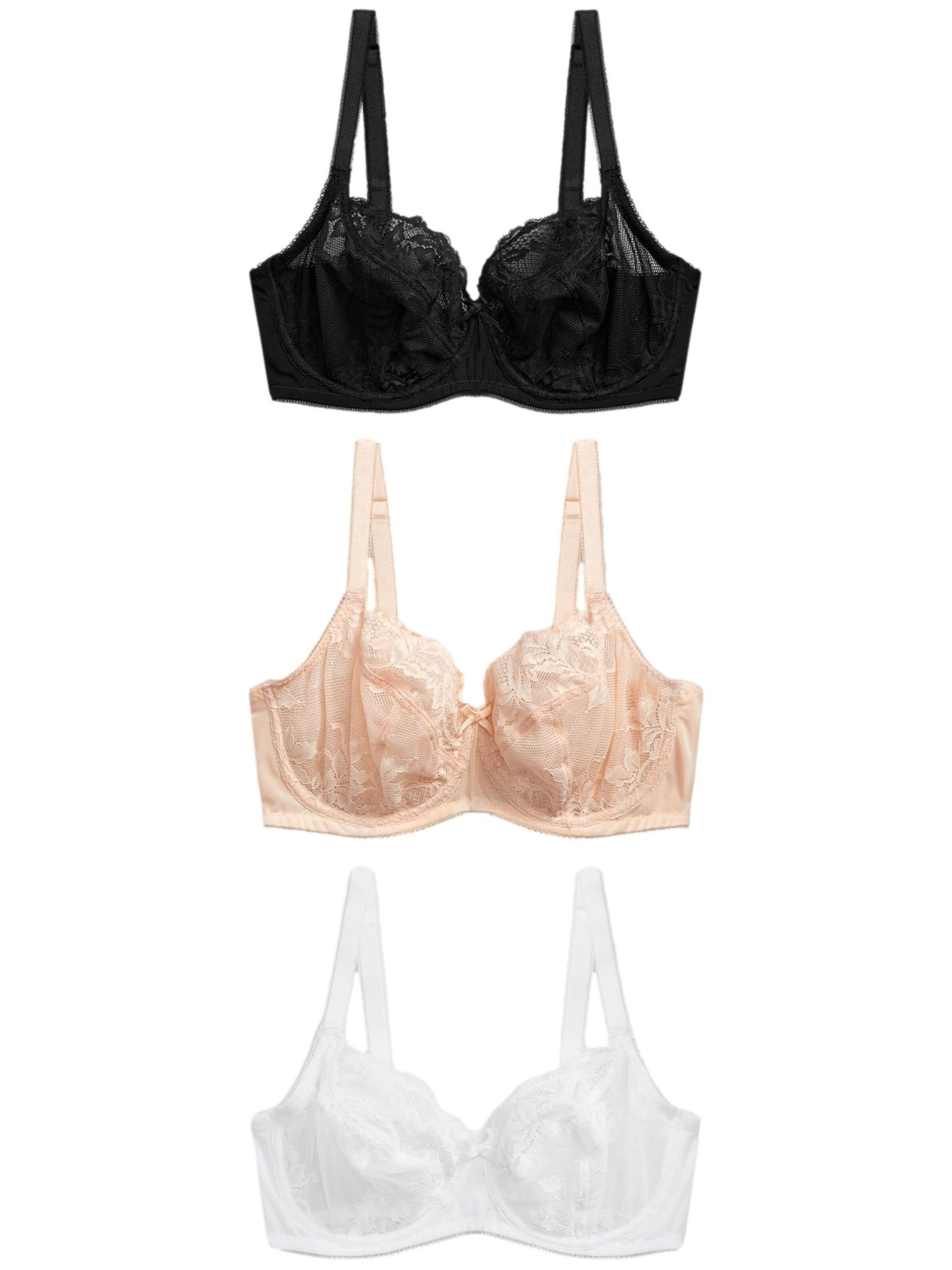 Next Balkonetové Podprsenka - Čierna: predná strana