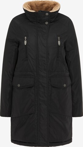 usha BLUE LABEL Winter Coat in Black: front