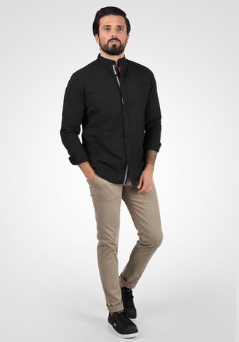 !Solid Slim fit Overhemd in Zwart