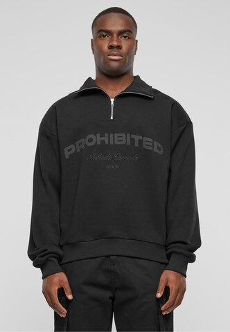 Prohibited Sweatshirt in Schwarz: Vorderseite