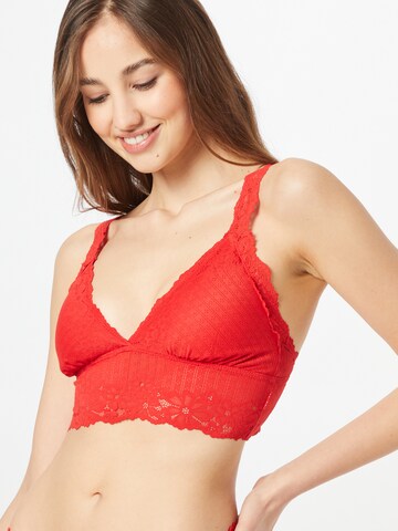 AERIE - Triángulo Sujetador en rojo: frente