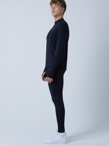 SPORTKIND Performance shirt 'Langarmshirt High-Neck' in Black