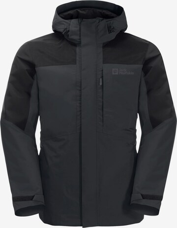 JACK WOLFSKIN Outdoor jacket in Grey: front