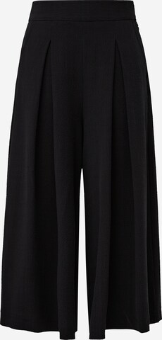 s.Oliver BLACK LABEL Wide leg Broek in Zwart: voorkant