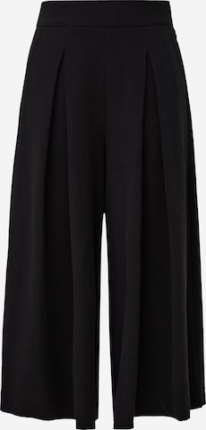 s.Oliver BLACK LABEL Wide Leg Hose in Schwarz: predná strana