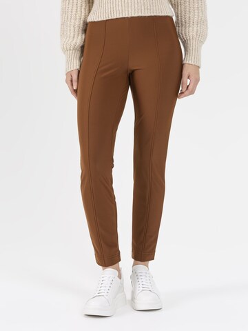 STEHMANN Slim fit Pants in Brown: front