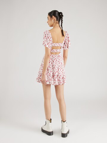 HOLLISTER - Vestido de verano 'CHANNELED' en blanco