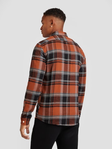 Lindbergh Regular Fit Hemd in Braun