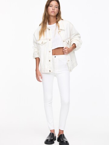 Pull&Bear Skinny Jeans i hvid