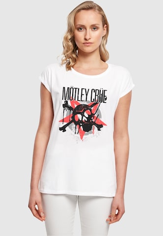 T-shirt 'Motley Crue - Montage Skull' Merchcode en blanc : devant