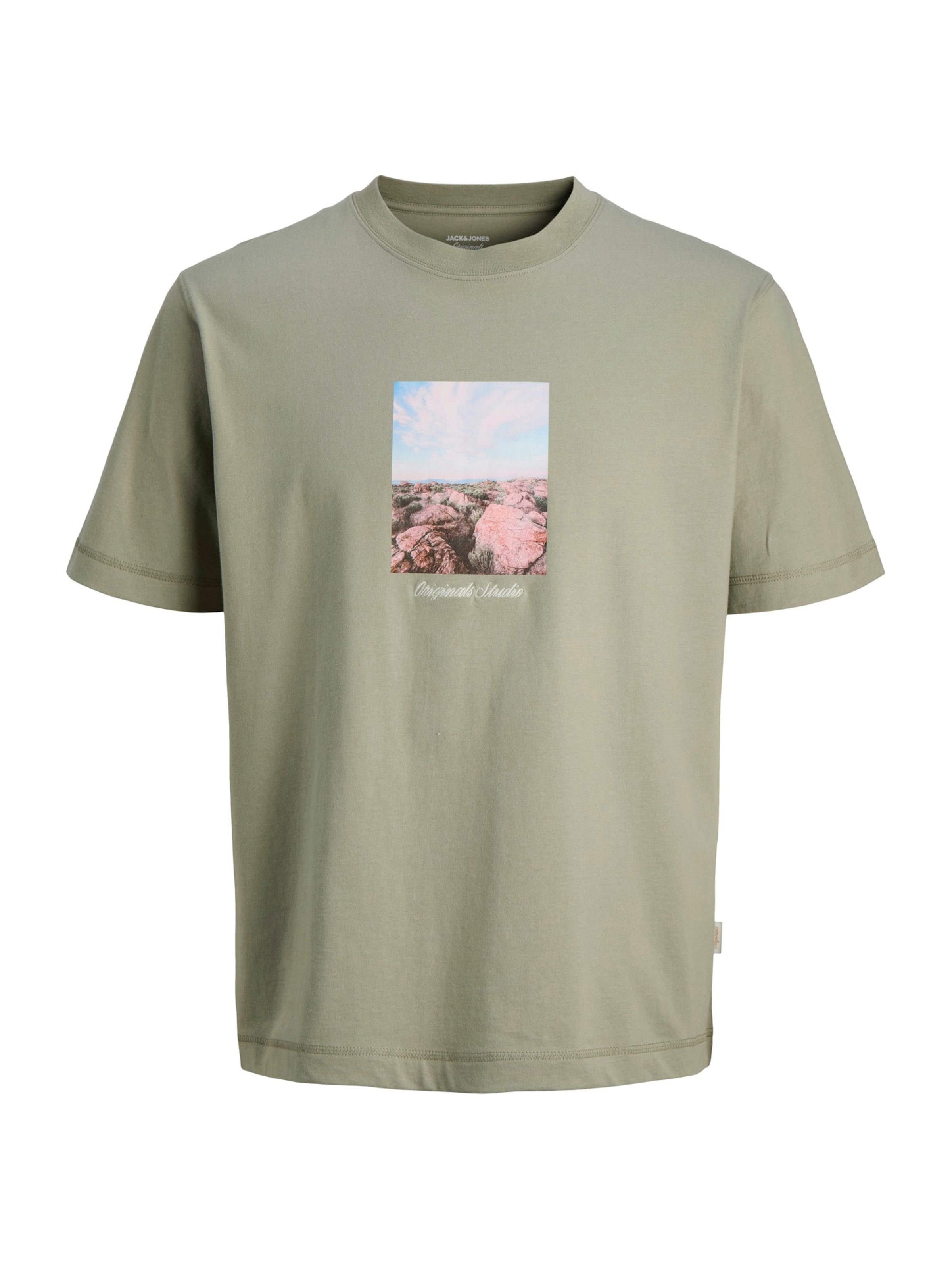 JACK & JONES Póló 'JORNORREBRO' - zöld: elől