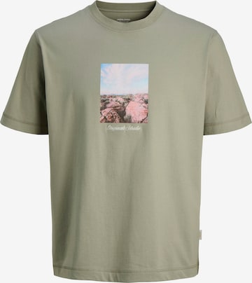 JACK & JONES T-Shirt 'JORNORREBRO' in Grün: Vorderseite