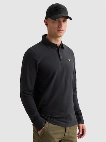 Pull-over 'American Classic polo shirt with long sleeves and flight pocket' PME Legend en bleu