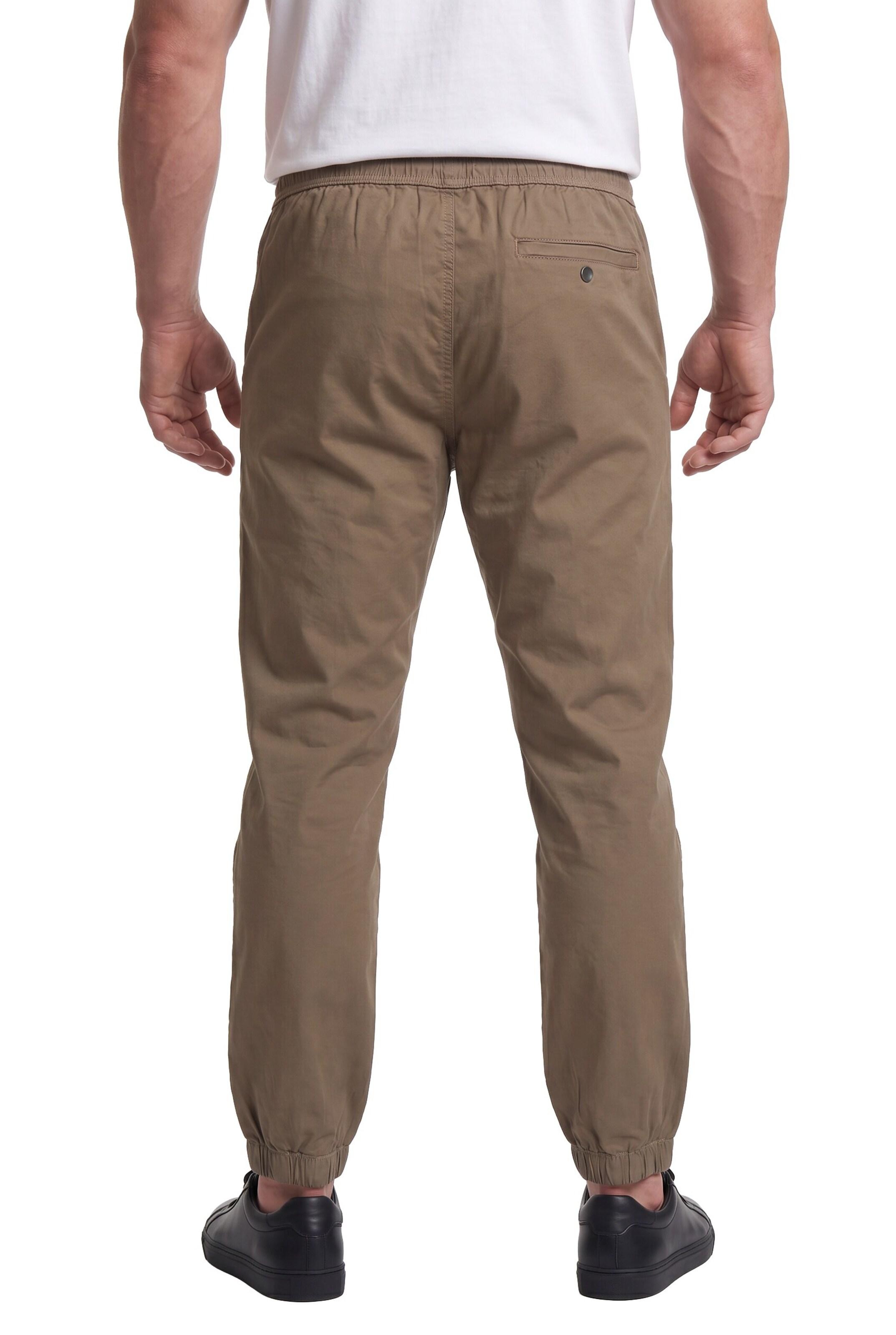 Men Plus Tapered Broek in Bruin