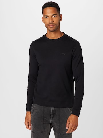 BOSS Green Sweatshirt 'Salbo' in Black: front