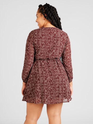 ABOUT YOU Curvy Dress 'Louisa' in Brown