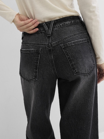 bonprix Wide Leg Jeans in Schwarz