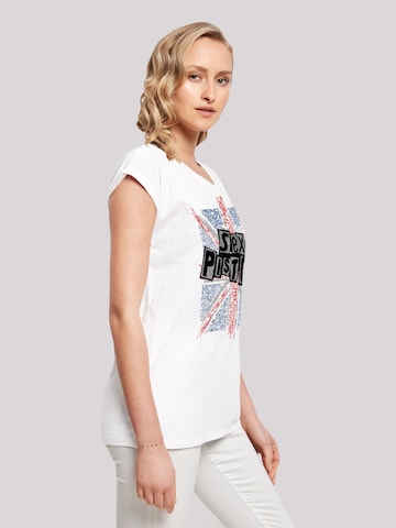 T-shirt 'Sex Pistols Anarchy Flag' F4NT4STIC en blanc