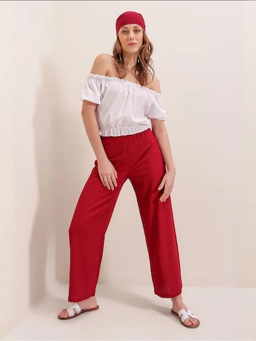 Bigdart Loosefit Broek in Rood: voorkant