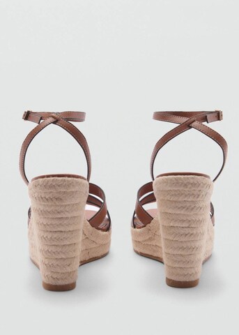 MANGO Sandals 'Aurora' in Brown