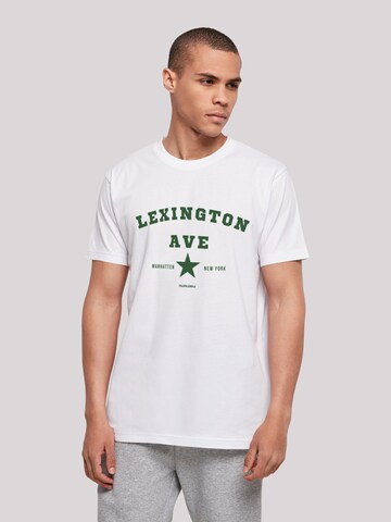 T-Shirt 'Lexington Ave' F4NT4STIC en blanc : devant