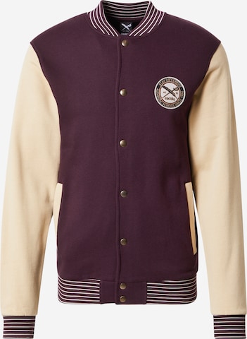 Iriedaily Sweat jacket in Purple: front