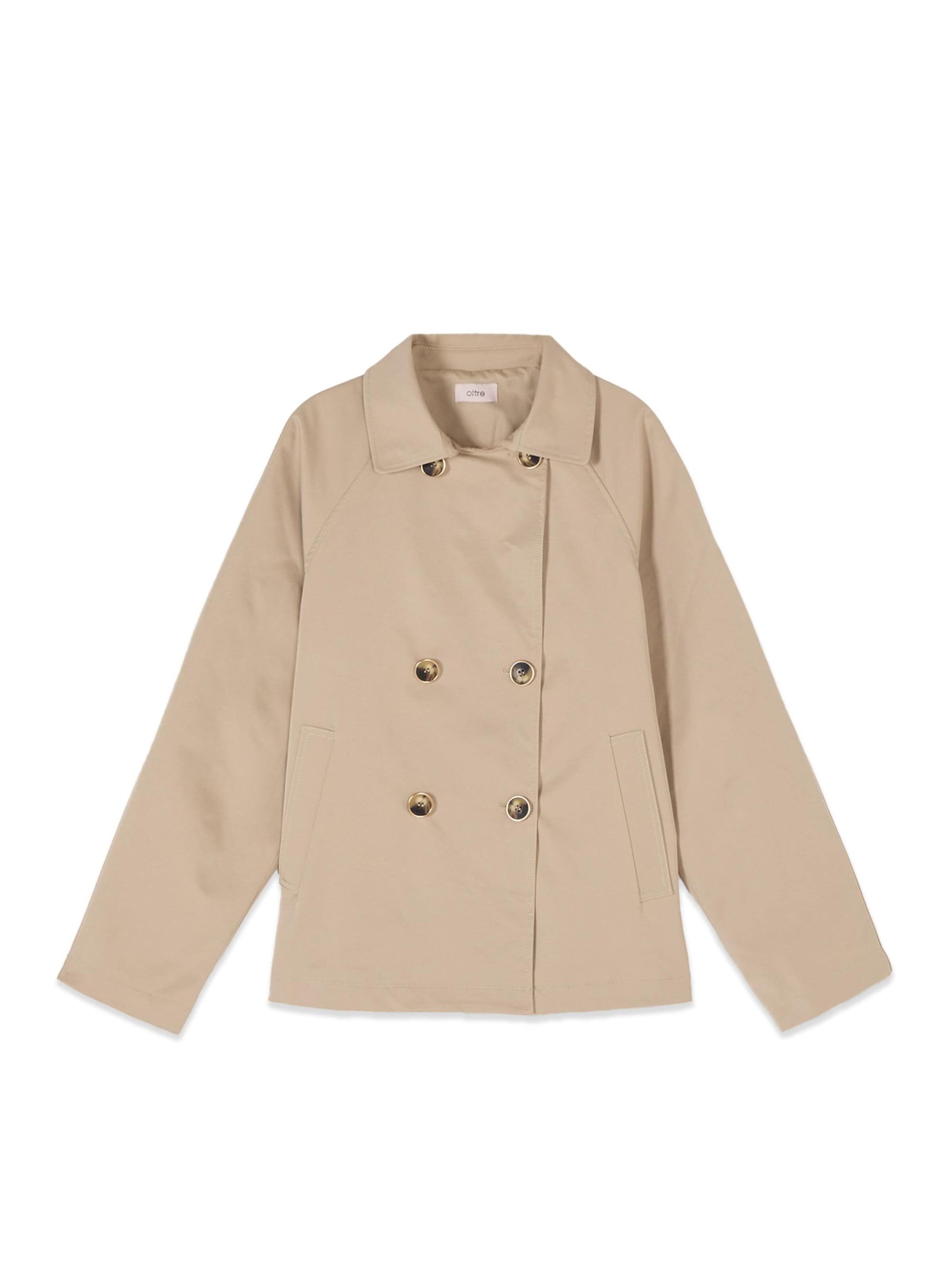 Manteau mi-saison oltre en beige : devant
