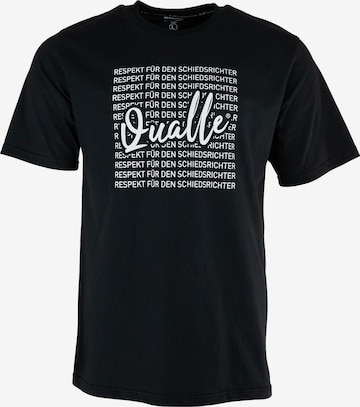 Qualle Shirt '100% Respekt' in Black: front