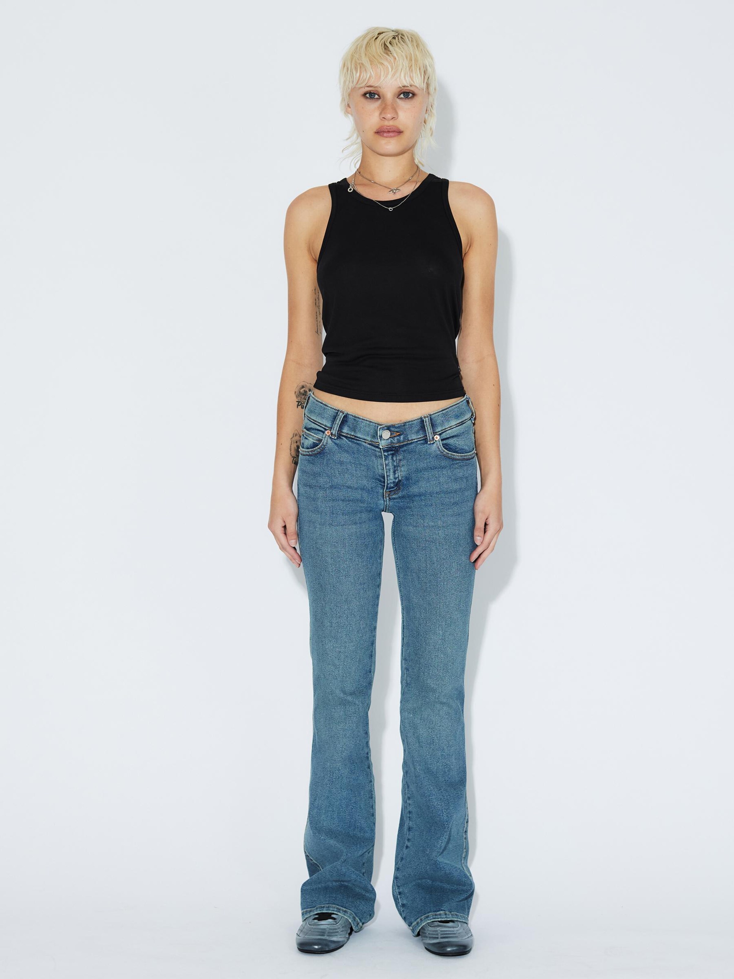Dr. Denim Slim fit Jeans 'Kily Low Bootcut' in Blue: front