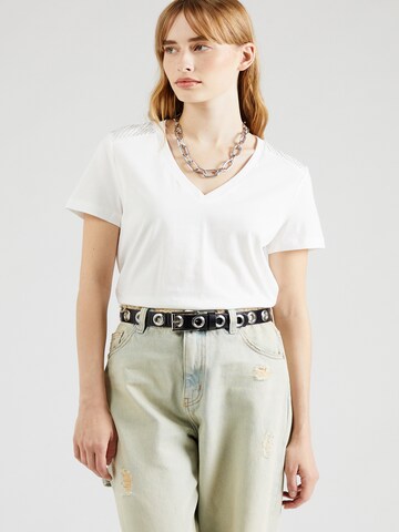 VERO MODA - Camiseta 'VMRIGA VANESSA' en blanco: frente