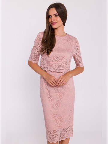 Stylove - Vestido en rosa: frente