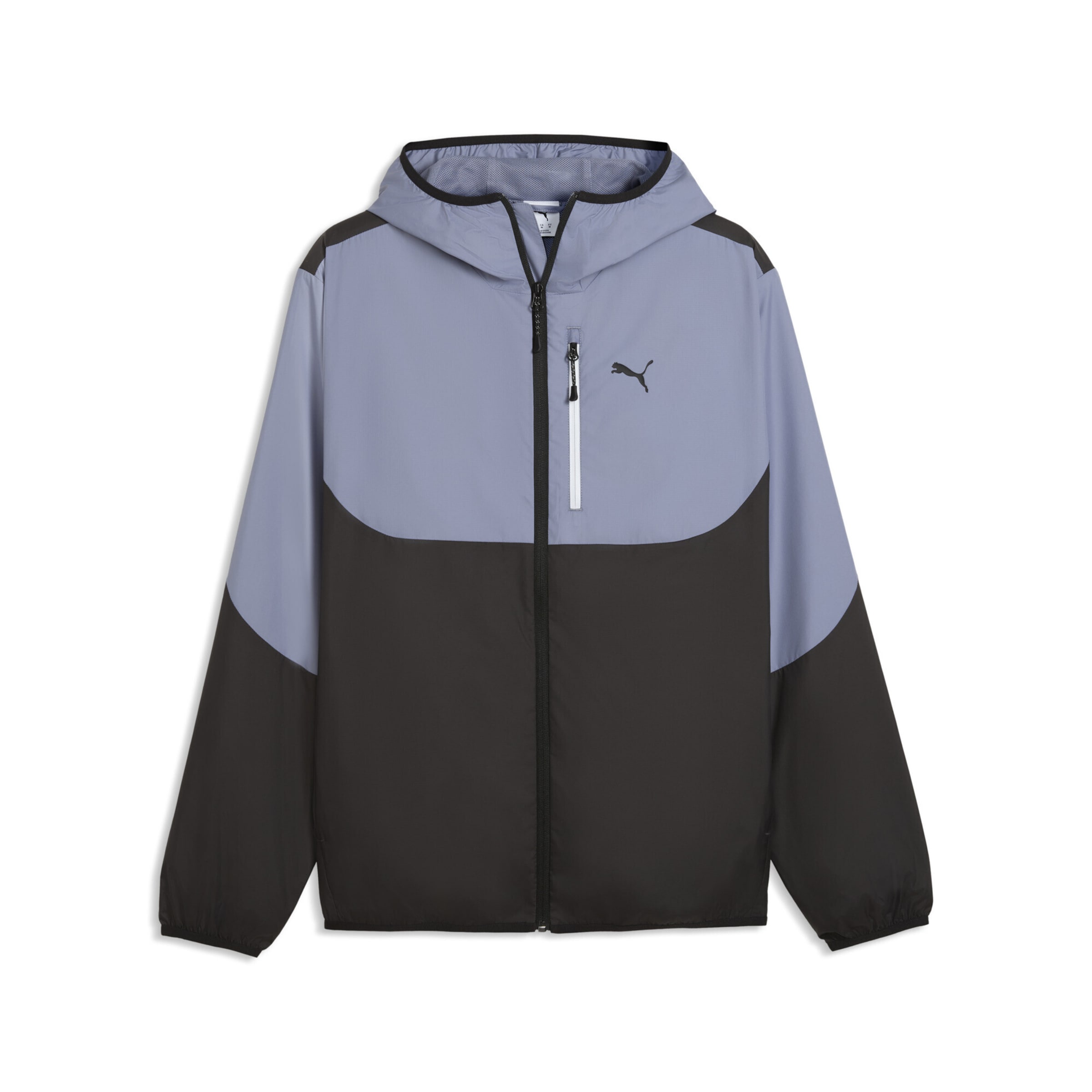 PUMA Sportjacke in taubenblau / schwarz, Produktansicht