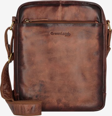 Greenland Nature Crossbody Bag 'Mascu & Line' in Brown: front