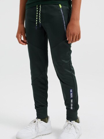 WE Fashion Tapered Pants in Black: front