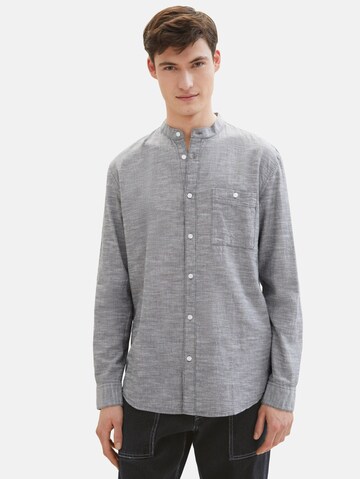 Regular fit Camicia di TOM TAILOR DENIM in grigio: frontale