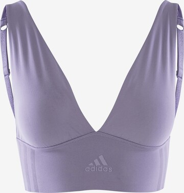 ADIDAS SPORTSWEAR Bustier Sport-BH ' LONGLINE BRA ' in Blau: predná strana