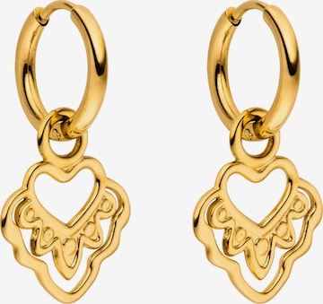 Boucles d'oreilles 'Heart' PURELEI en or : devant