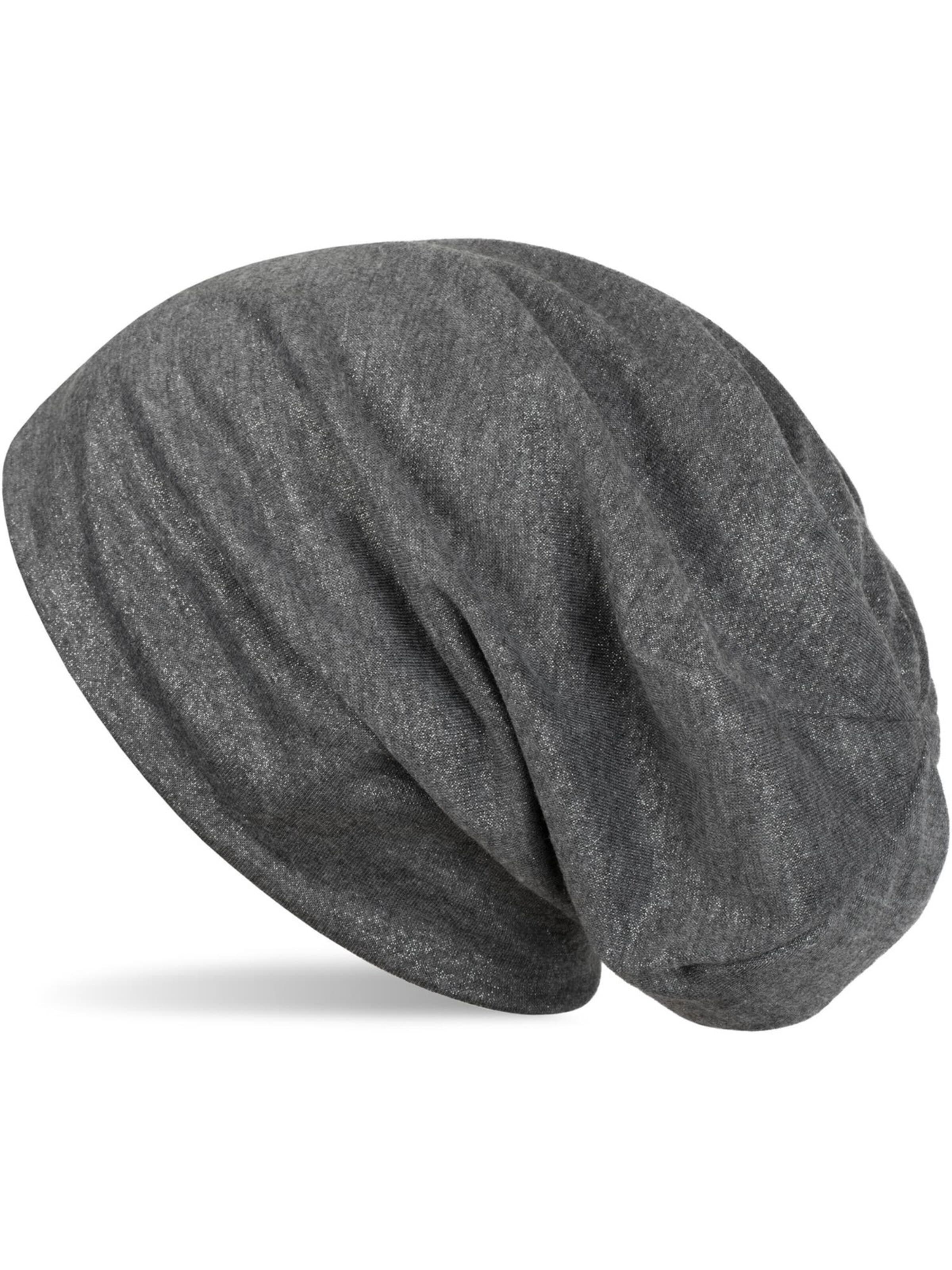 styleBREAKER Mütze 'Beanie mit All Over Glitzer'‌‌‌‌‌‌‌ in 54-64 in dunkelgrau, Produktansicht