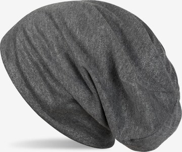 styleBREAKER Mütze 'Beanie mit All Over Glitzer' in Grau: Vorderseite