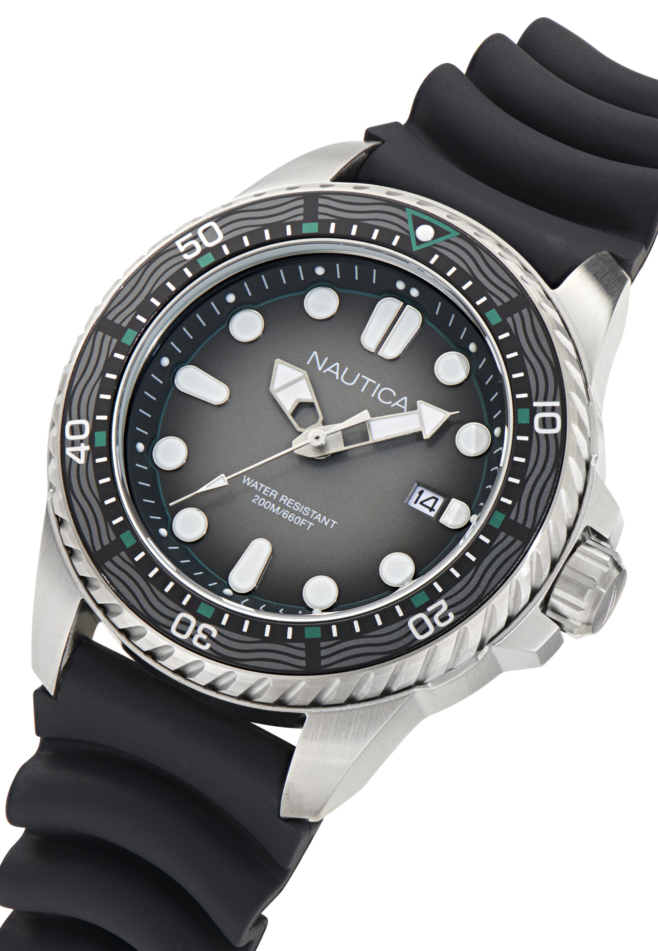 NAUTICA Analoog horloge 'NCT SEA DIVE' in Zwart