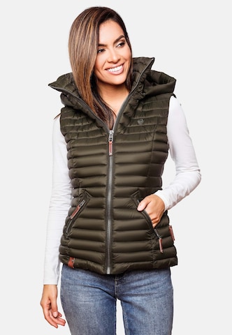 NAVAHOO Bodywarmer 'Shadaa' in Groen: voorkant