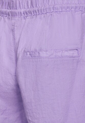 STREET ONE Wide leg Pleated Pants 'Emee' in Purple