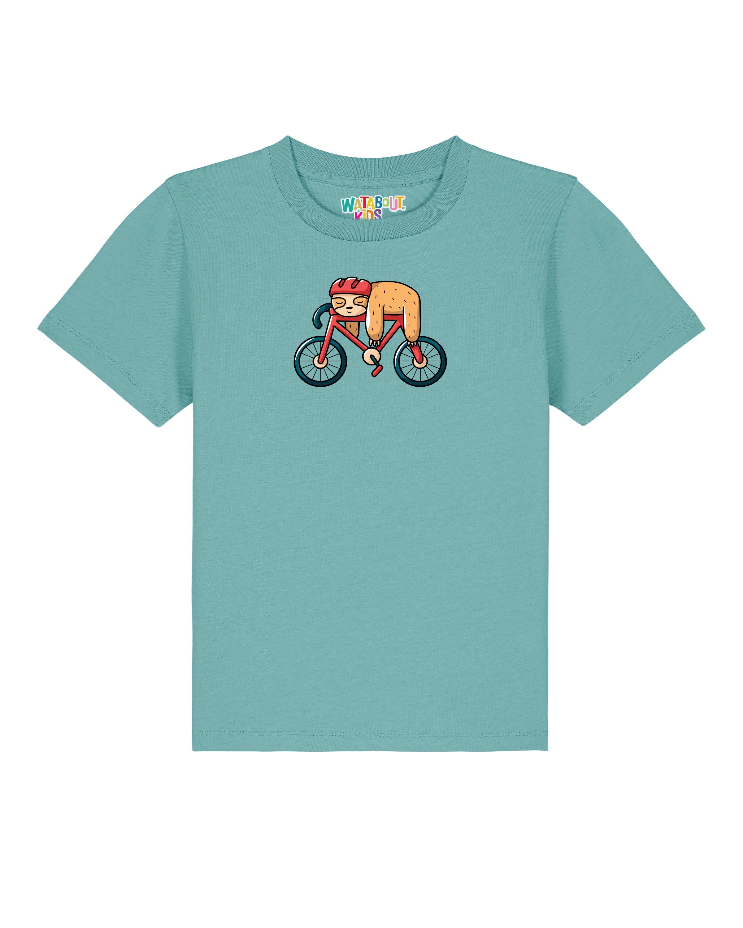 Maglietta 'Sloth' di watabout.kids in blu: frontale