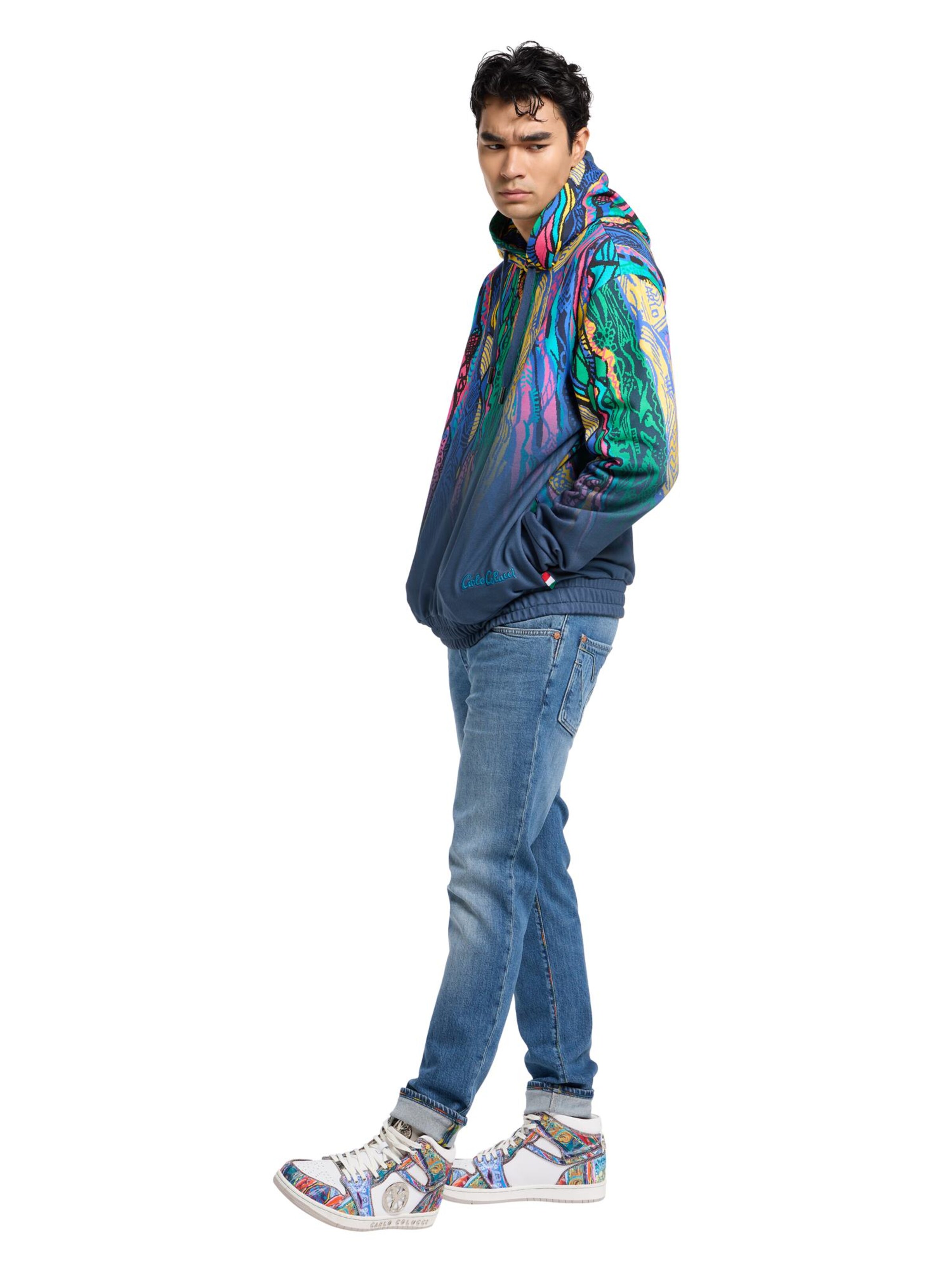 Carlo Colucci Sweatshirt 'Di Tomasso' in Blauw