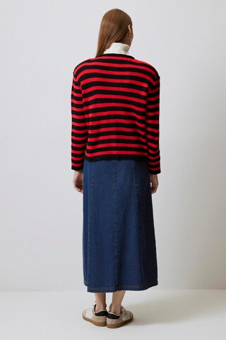 Touche Prive Gebreid vest in Rood