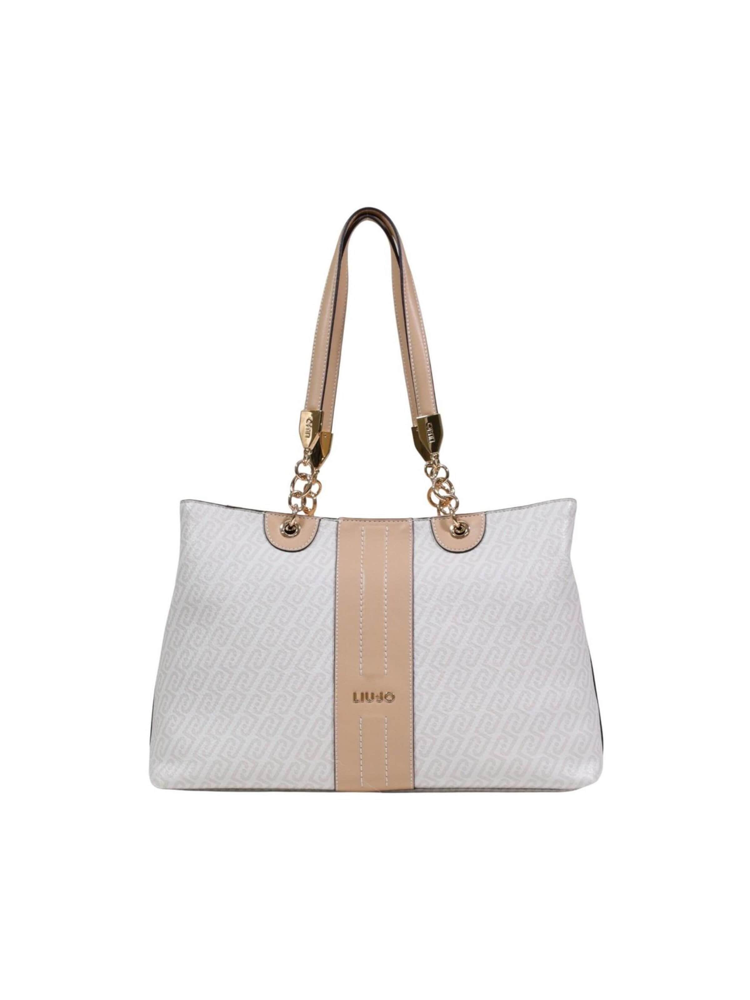 Borsa a spalla 'M TOTE AA6104 E1118' di Liu Jo in bianco: frontale