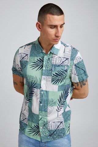 BLEND Regular fit Button Up Shirt in Green: front