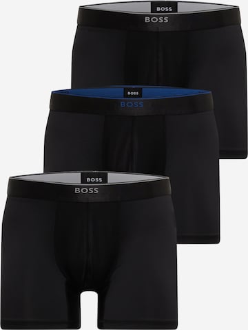 BOSS Black Boxershorts 'BoxerBr 3P Evolution' in Zwart: voorkant