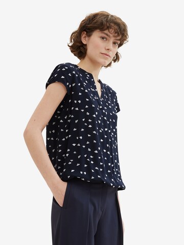 TOM TAILOR Bluse in Blau