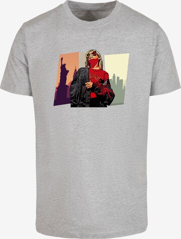 T-Shirt 'Grand Red Girl' Merchcode en gris : devant